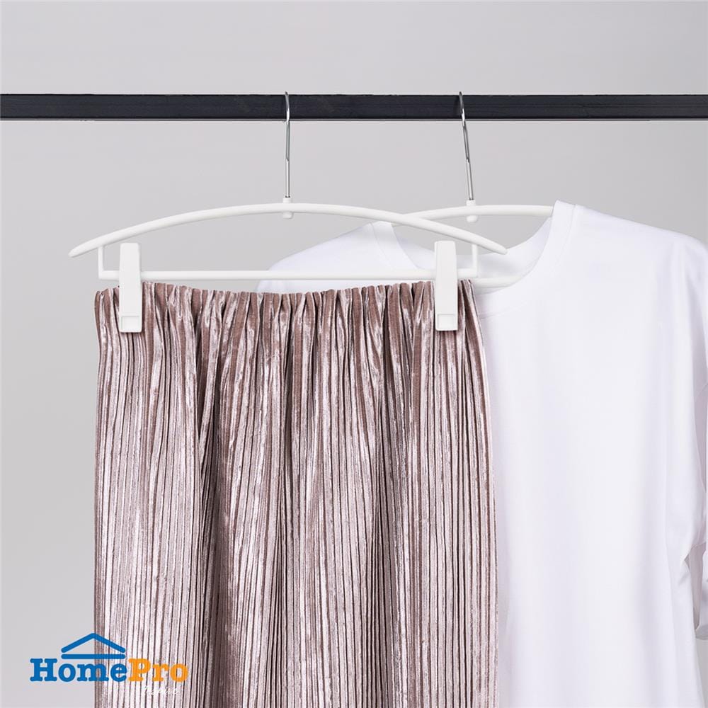 ไม้แขวนเสื้อหนีบ PLIM HHG003 สีขาว