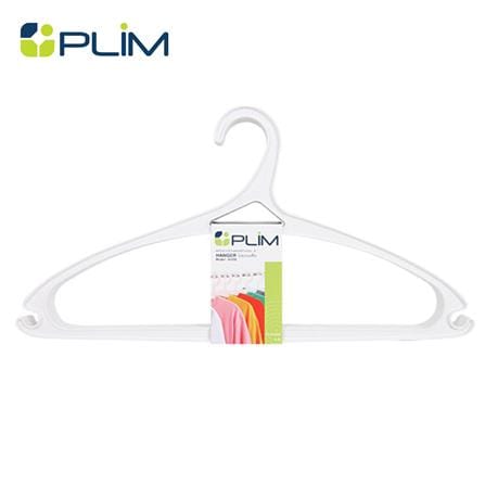 ไม้แขวนเสื้อ PLIM H050 สีขาว แพ็ค 5 ชิ้น_0