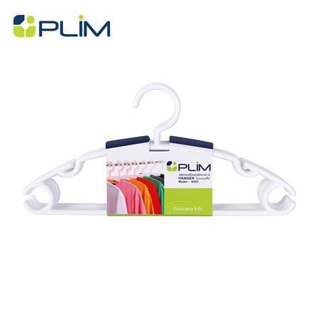 ไม้แขวนเสื้อเด็ก PLIM H507 สีขาว แพ็ก 6_0