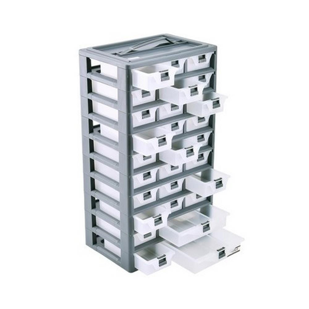 กล่องเก็บอุปกรณ์ MATALL-B 30 ช่อง สีเทา