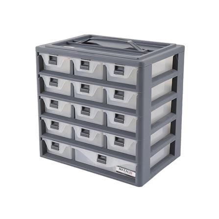 กล่องเก็บอุปกรณ์ MATALL-D 15 ช่อง สีเทา_1