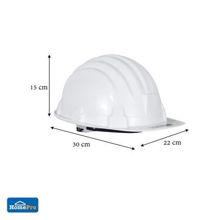 หมวกนิรภัยพลาสติก PP มาตรฐานมอก. DEXZON สีขาว_5