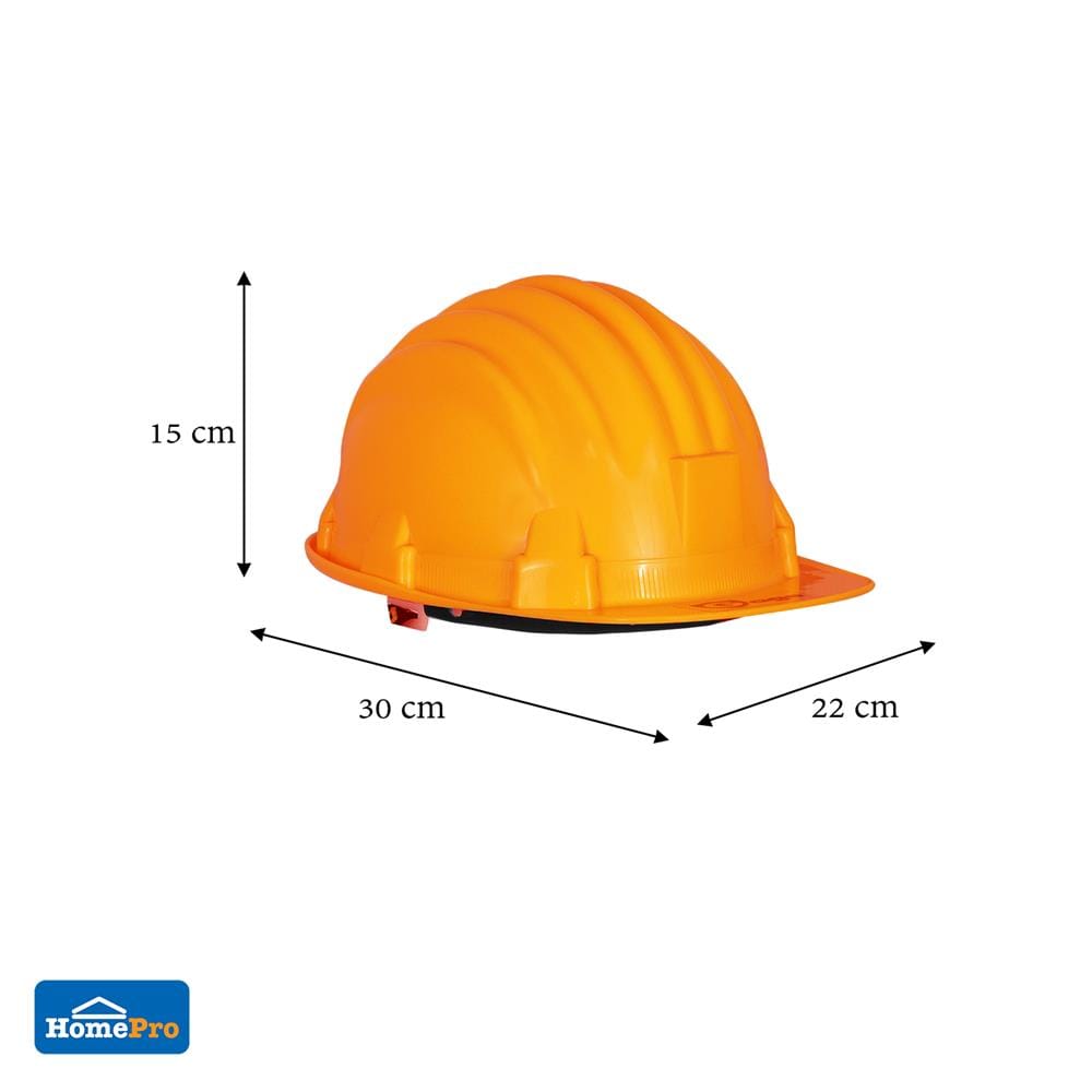 หมวกนิรภัยพลาสติก PP มาตรฐานมอก. DEXZON สีส้ม