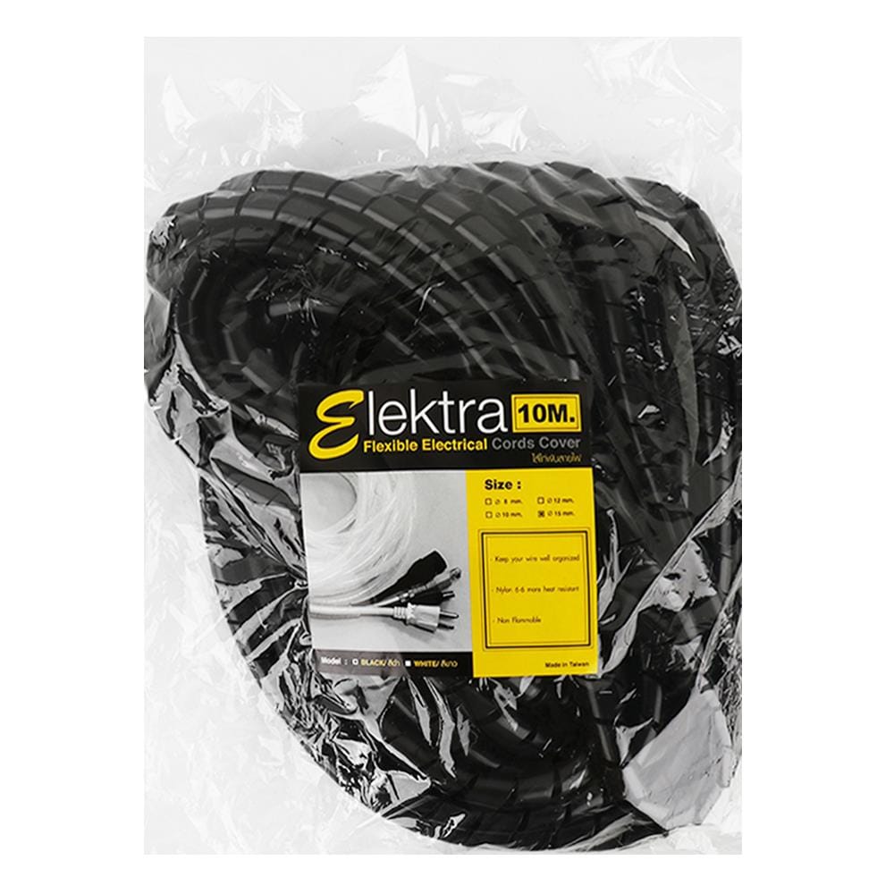 ไส้ไก่ ELEKTRA 15 มิลลิเมตร 10 เมตร ดำ