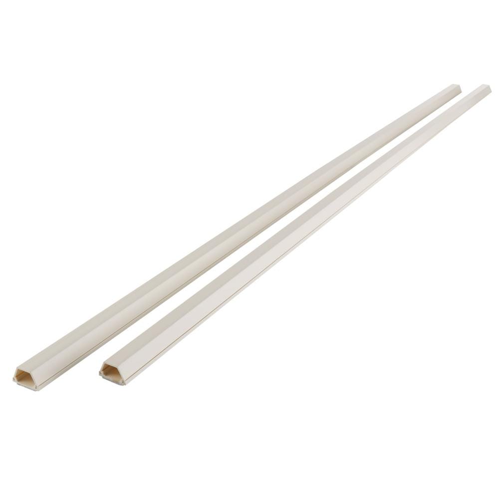 TRAPEZOID CABLE RACEWAY ELECKTA 25X15MMX1M WHITE