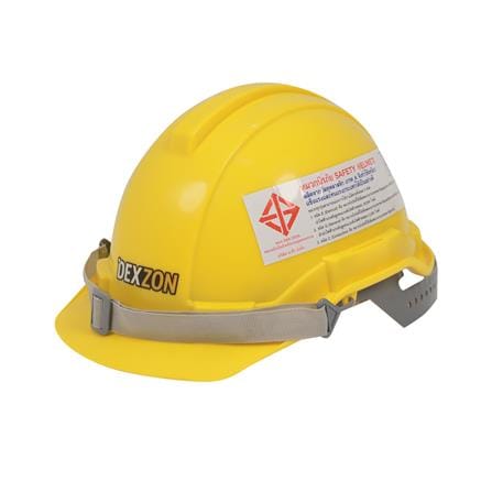 หมวกนิรภัย HDPE มาตรฐานมอก. DEXZON สีเหลือง_0