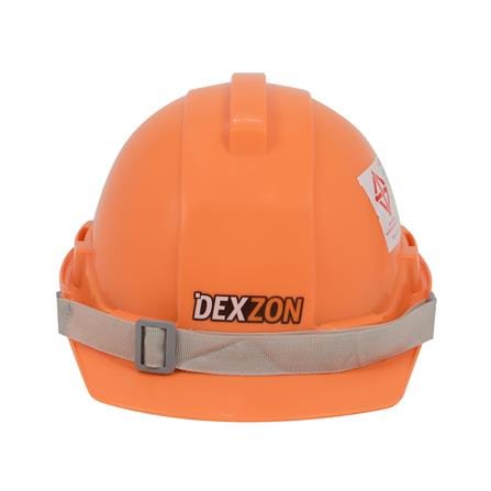หมวกนิรภัย HDPE มาตรฐานมอก. DEXZON สีส้ม_1