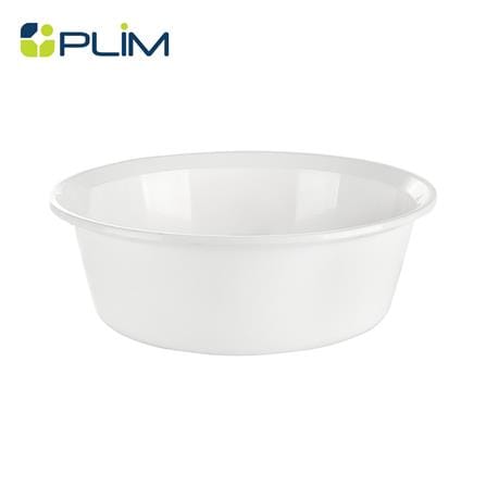 กะละมังกลมปากเท PLIM 40cm สีขาว