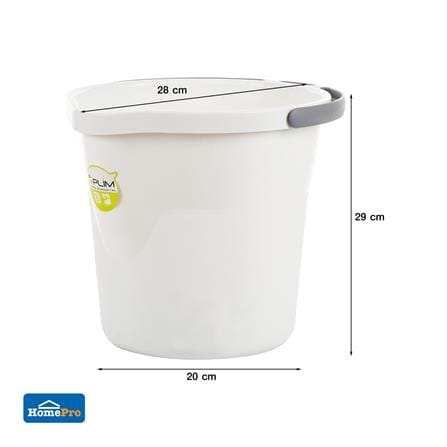 ถังน้ำกลมปากเท PLIM 12 ลิตร (3.gl) สีขาว_4