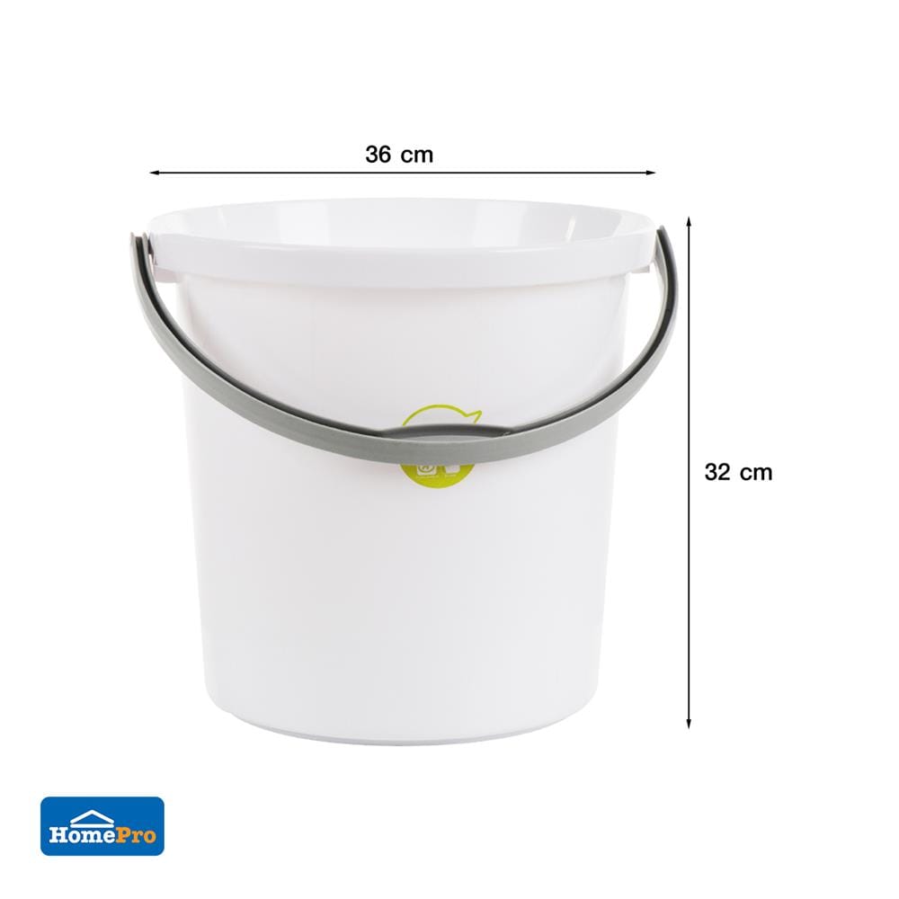 ถังน้ำกลม PLIM 24.5L (6.5.gl) สีขาว