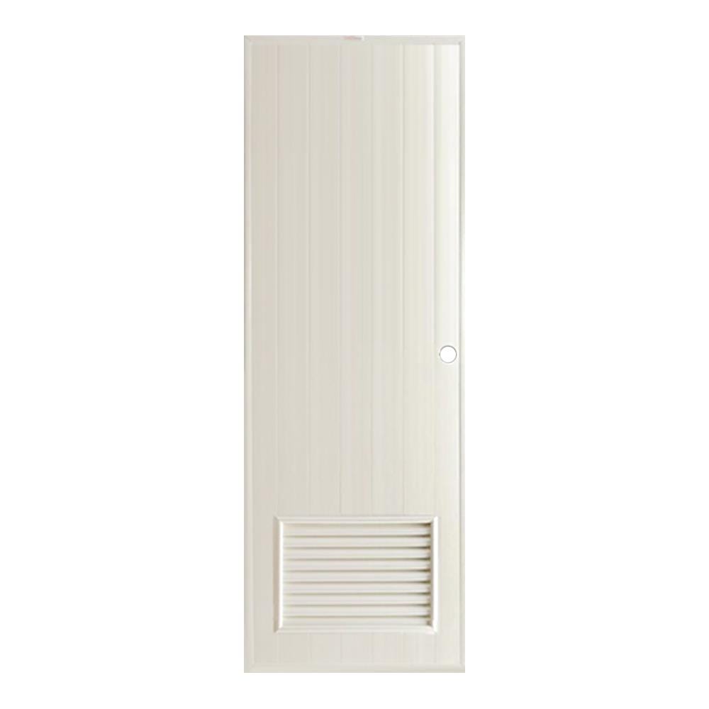 ประตู PVC บานประกอบ AZLE 2 80X200 ซม. สีครีม