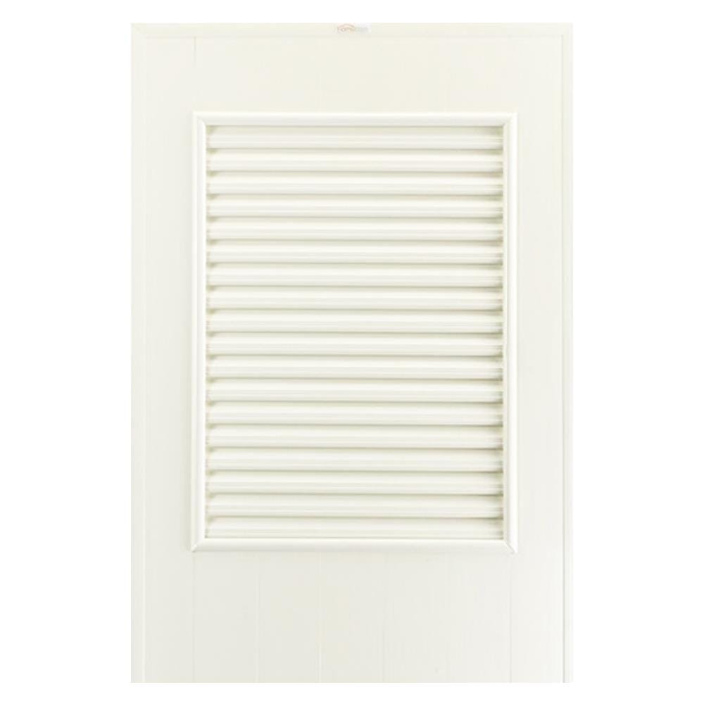 ประตู PVC บานประกอบ AZLE 3 80X200 ซม. สีครีม