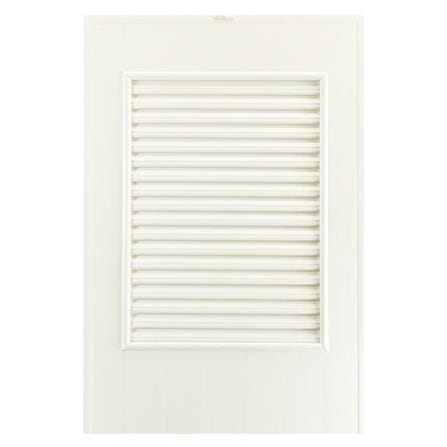 ประตู PVC บานประกอบ AZLE 3 80X200 ซม. สีครีม_2