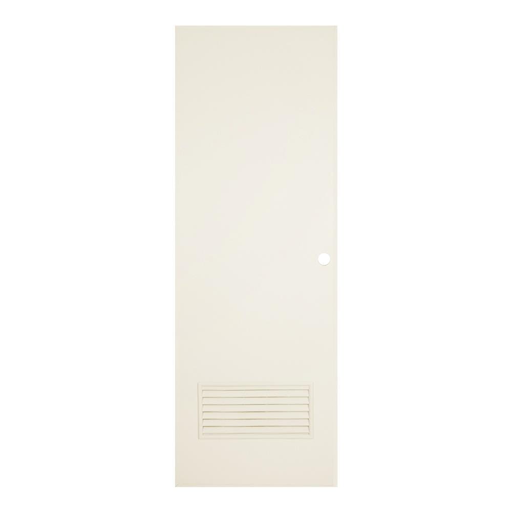 ประตูห้องน้ำ PVC AZLE AZ-2 เกล็ดล่าง UV มอก.70X200 ซม. สีครีม