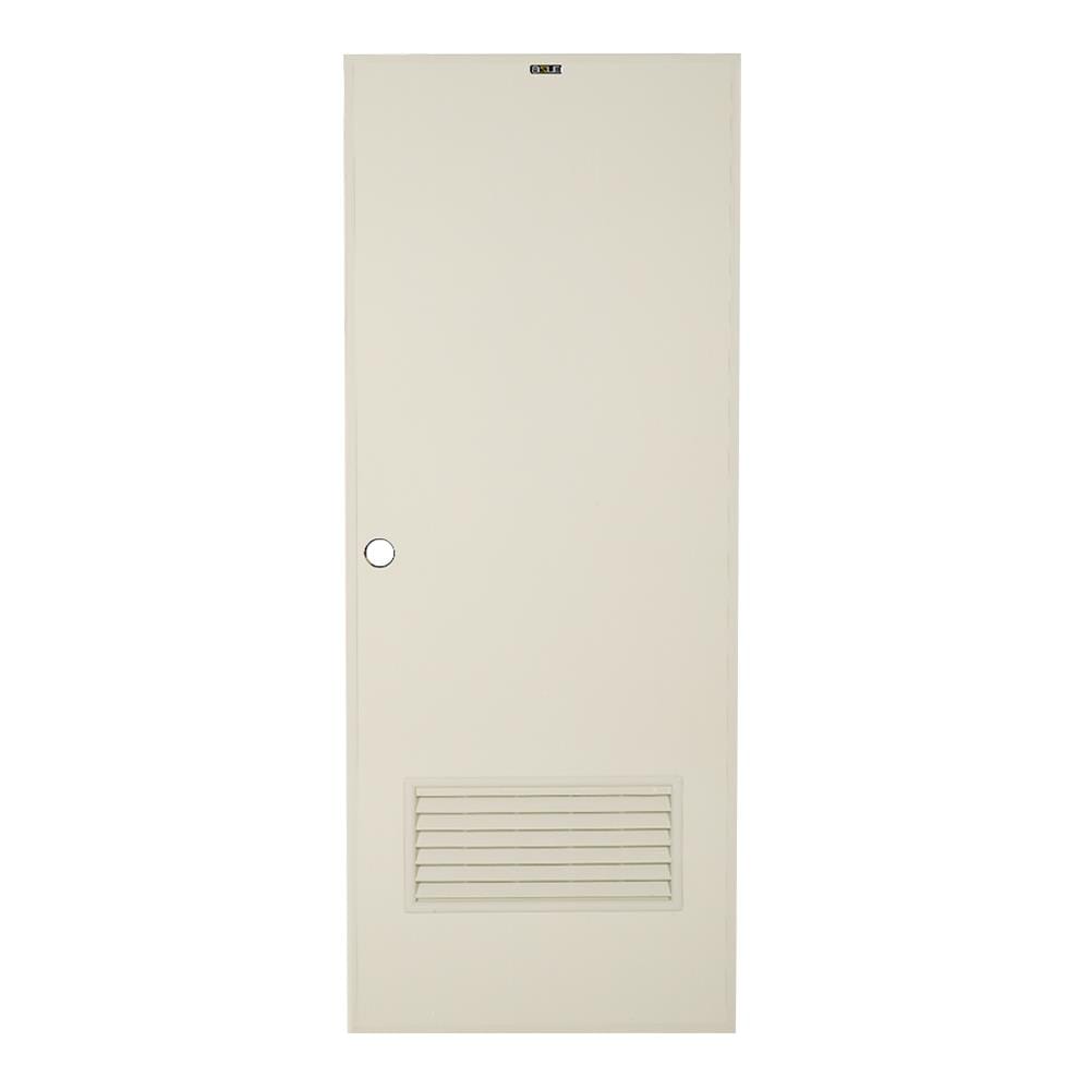ประตูห้องน้ำ PVC AZLE AZ-2 เกล็ดล่าง 70X180 ซม. สีครีม