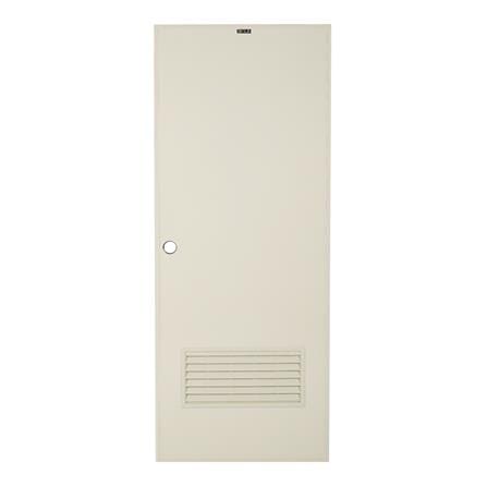 ประตูห้องน้ำ PVC AZLE AZ-2 เกล็ดล่าง 70X180 ซม. สีครีม