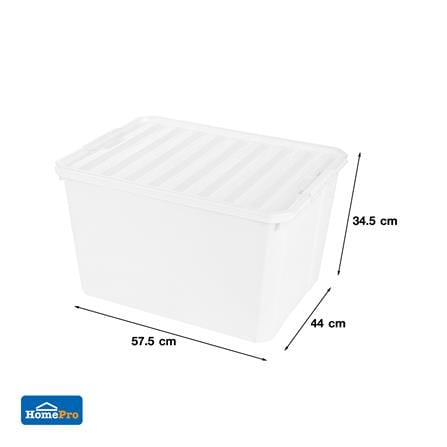 กล่องเก็บของ ฝาล็อค STACKO FAMILI 70.5 ลิตร สีขาว_6