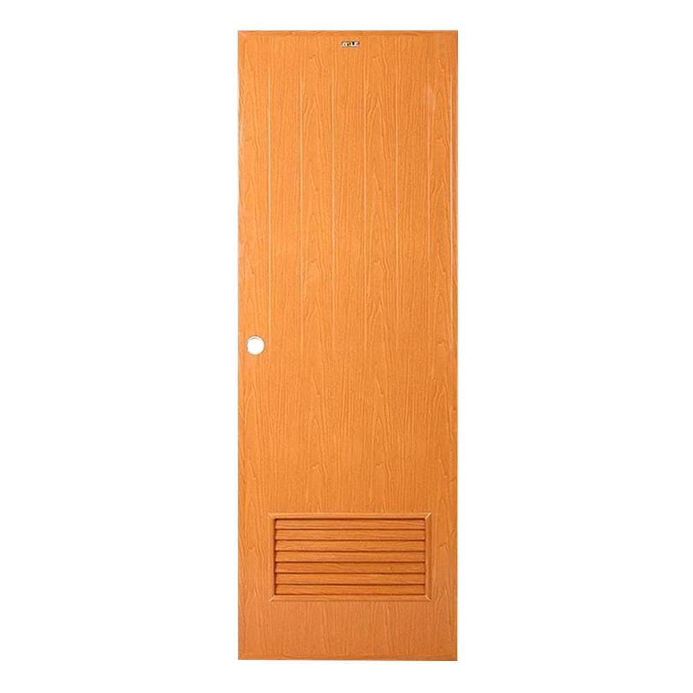 ประตู PVC บานประกอบ AZLE 2 70X200 ซม. สีสัก