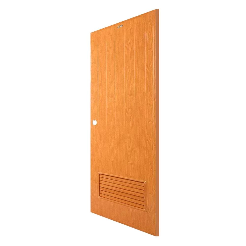 ประตู PVC บานประกอบ AZLE 2 70X200 ซม. สีสัก
