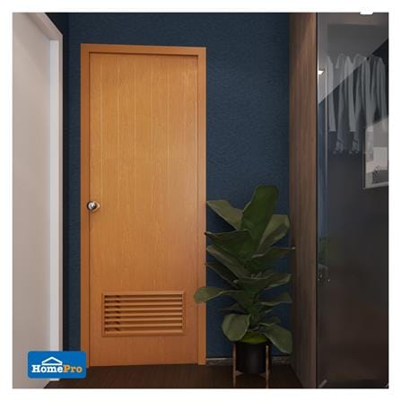 ประตู PVC บานประกอบ AZLE 2 70X200 ซม. สีสัก_3