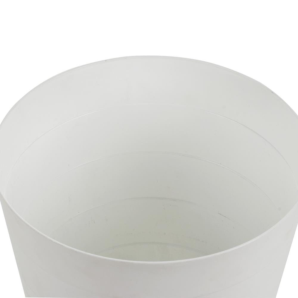 กระถางพลาสติก SPRING SP-03 26x26x25 ซม. สีขาว