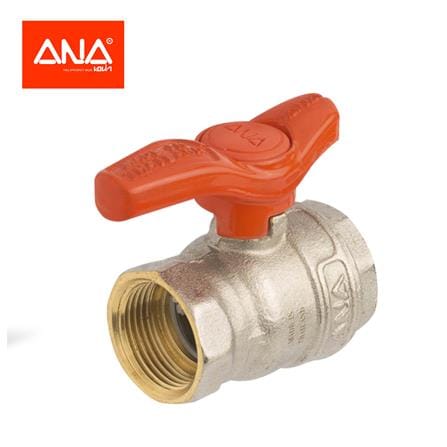 บอลวาล์ว ด้ามสั้น ANA 1 นิ้ว สีส้ม_0