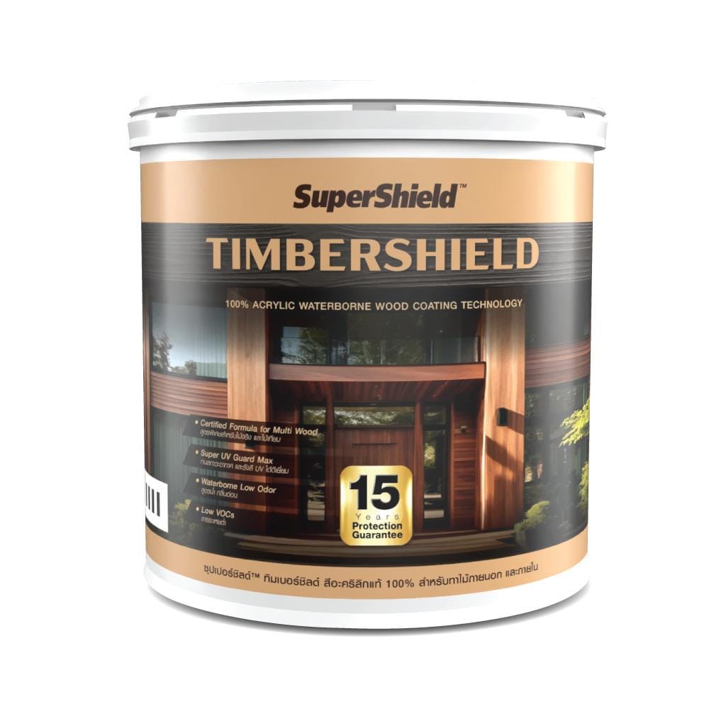 สีน้ำทาไม้ ชนิดเนียน TOA TIMBERSHIELD BASE A สีขาว 1 แกลลอน