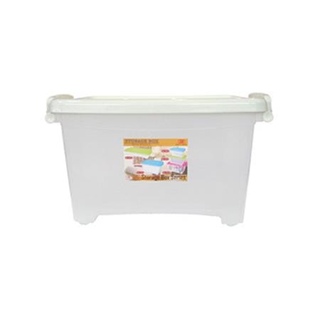 กล่องเก็บของฝาล็อก JCJ 5112 30 ลิตร 47.5x39x26 ซม. สีขาว_0