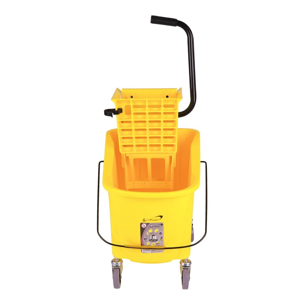 MOP WRINGER BUCKET WITH CASTERS BE MAN BMU01 36L YELLOW