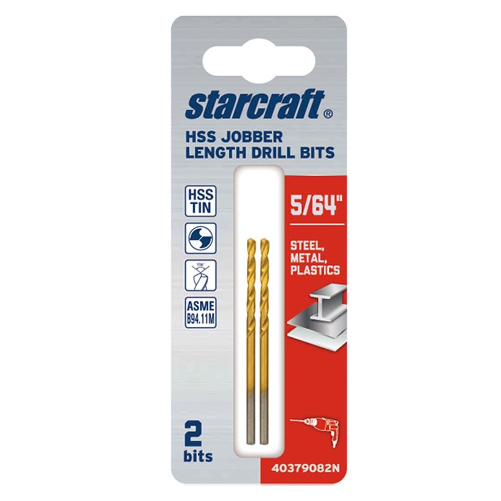 ดอกเจาะเหล็ก STARCRAFT TITANIUM HSS&TIN-COATED 5/64 นิ้ว