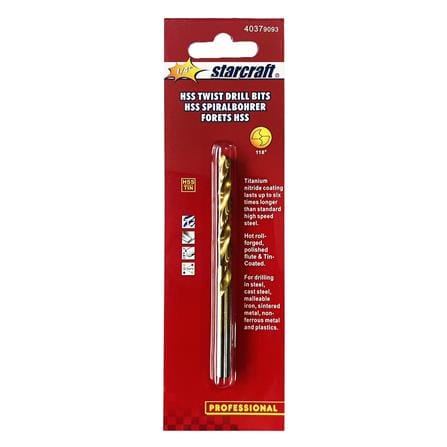 ดอกเจาะเหล็ก STARCRAFT TITANIUM HSS&TIN-COATED 1/4 นิ้ว_1