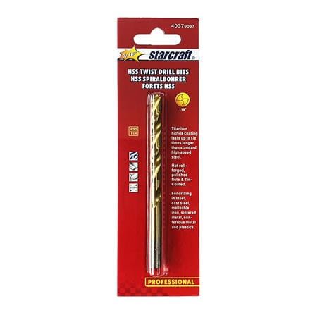 ดอกเจาะเหล็ก STARCRAFT TITANIUM HSS&TIN-COATED 5/16 นิ้ว_1