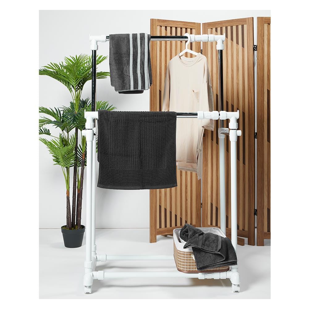 CLOTH RACK 2 BARS 135x47x160cm PLIM