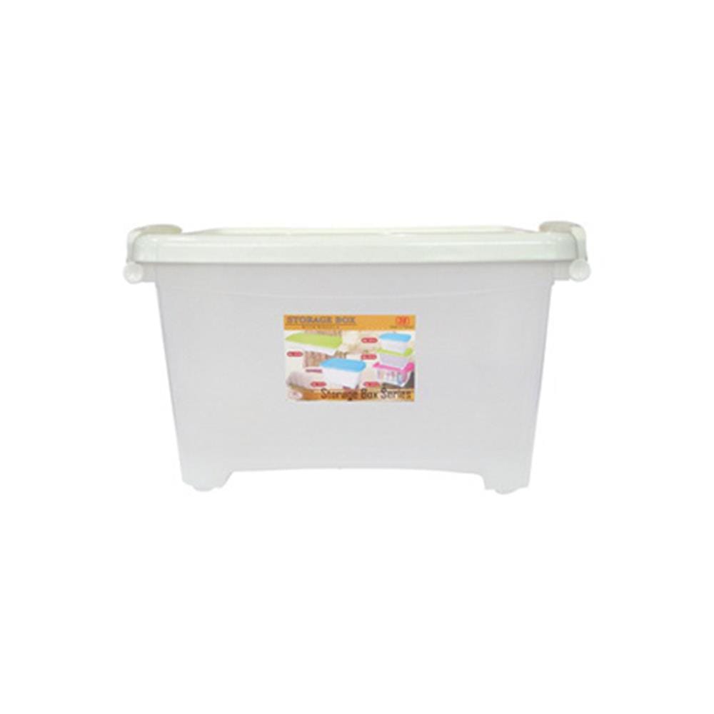 กล่องเก็บของฝาล็อก JCJ 5113 50 ลิตร 58x42x31 ซม. สีขาว