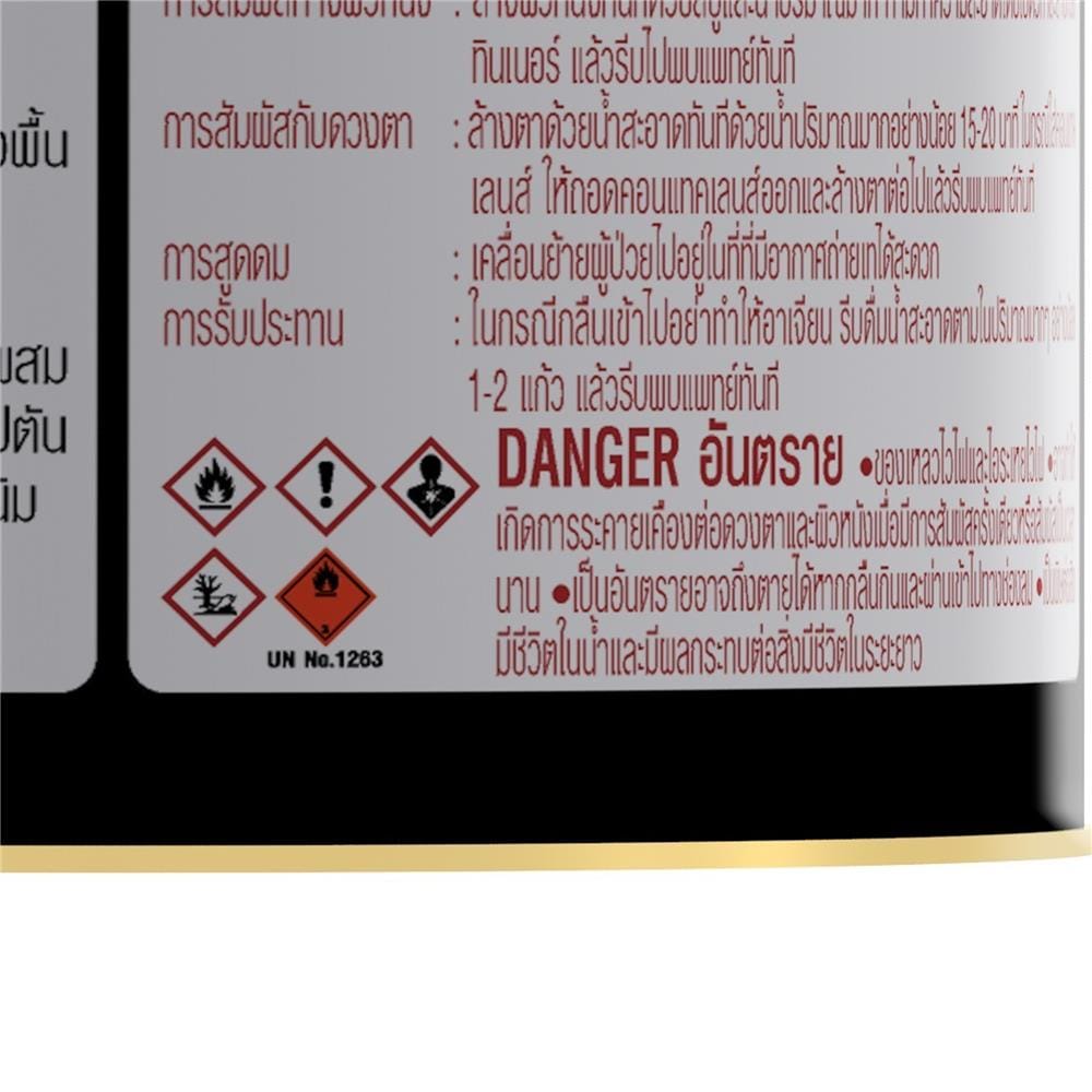 สีน้ำมันเคลือบเงา ชนิดเงา CAPTAIN BASE C สีขาว 1/4 แกลลอน