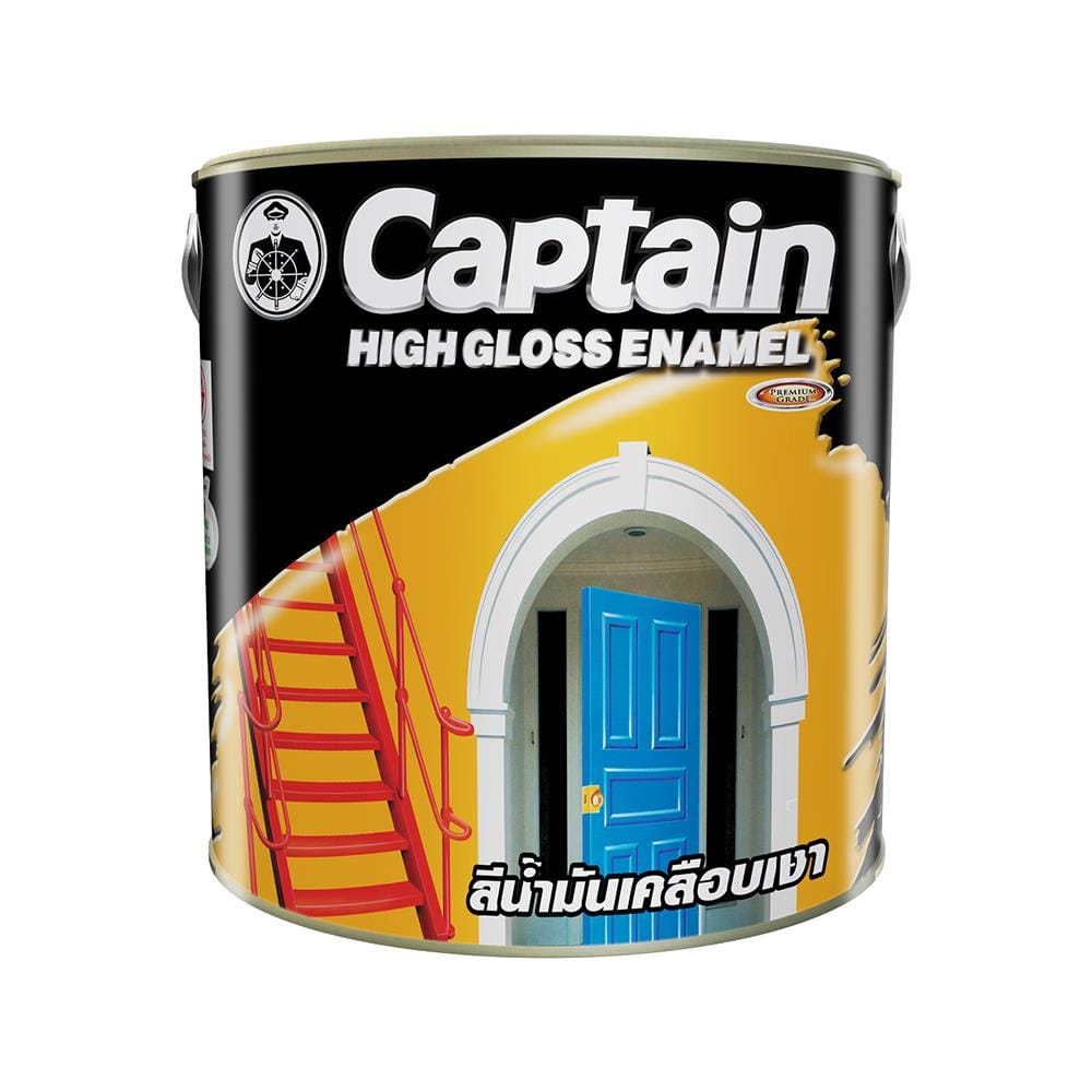 สีน้ำมันเคลือบเงา CAPTAIN BASE D เงา 1 แกลลอน