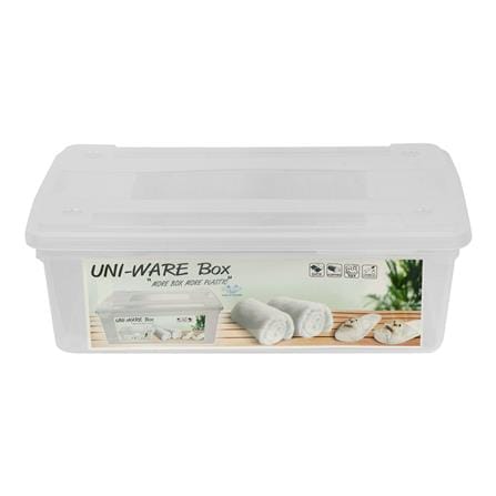 กล่องฝาปิด UNI-WARE 4891 34x21x11 ซม. สีขาว_0