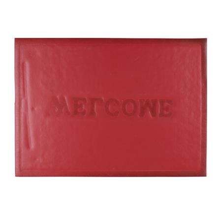 พรมเช็ดเท้าดักฝุ่น HOME LIVING STYLE WELCOME 50X70 ซม. สีแดง_1