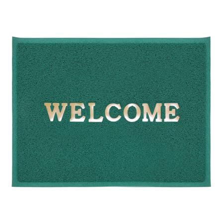 พรมเช็ดเท้าดักฝุ่น HOME LIVING STYLE WELCOME 60X80 ซม. สีเขียว_0