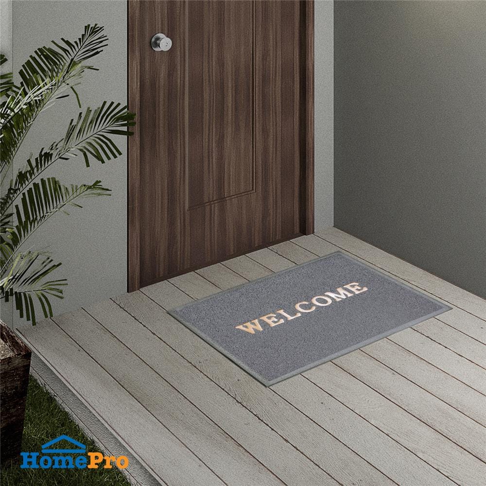 DUST CONTROL MAT HOME LIVING STYLE WELCOME 60X80CM GREY
