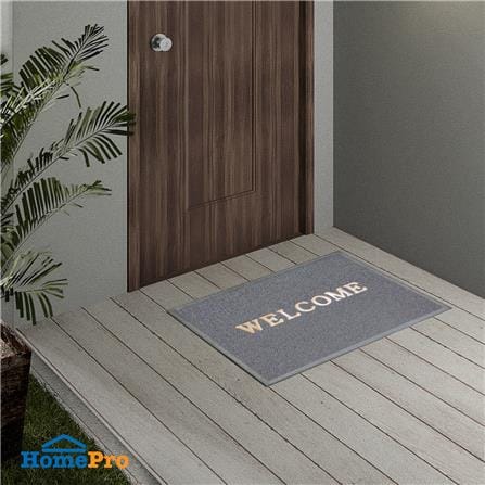 DUST CONTROL MAT HOME LIVING STYLE WELCOME 60X80CM GREY_4
