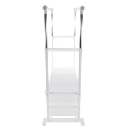 ADJUSTABLE CLOTHES RACK WITH 6 DRAWERS PLIM 150X47X165CM WHITE_2