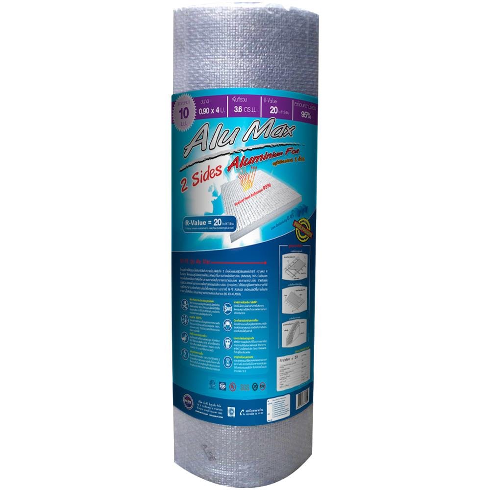 ฉนวนกันความร้อน PE MPE ALUMAX หนา 10 มม. 0.9X4 ม.