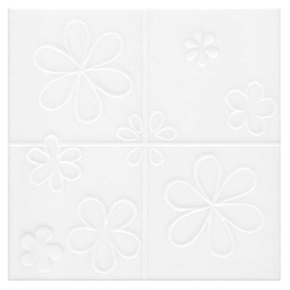 กระเบื้องพื้น 8x8 นิ้ว DURAGRES D-100 บลูม ขาว A 1 ตร.ม.