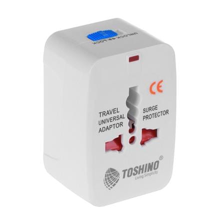 ปลั๊กแปลงขา TOSHINO DE-204 สีขาว_0