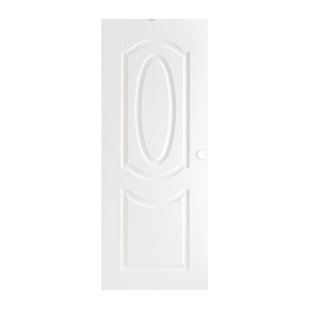 ประตูภายนอก UPVC เจาะลูกบิด PARAZZO MN002 80x200 ซม. สีขาว