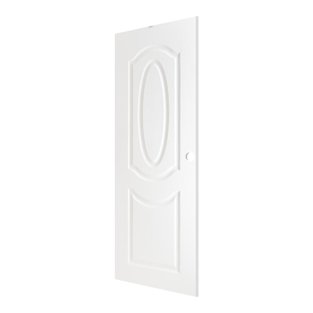 ประตูภายนอก UPVC เจาะลูกบิด PARAZZO MN002 80x200 ซม. สีขาว