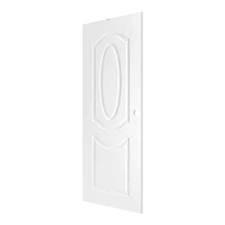 ประตูภายนอก UPVC เจาะลูกบิด PARAZZO MN002 80x200 ซม. สีขาว_1