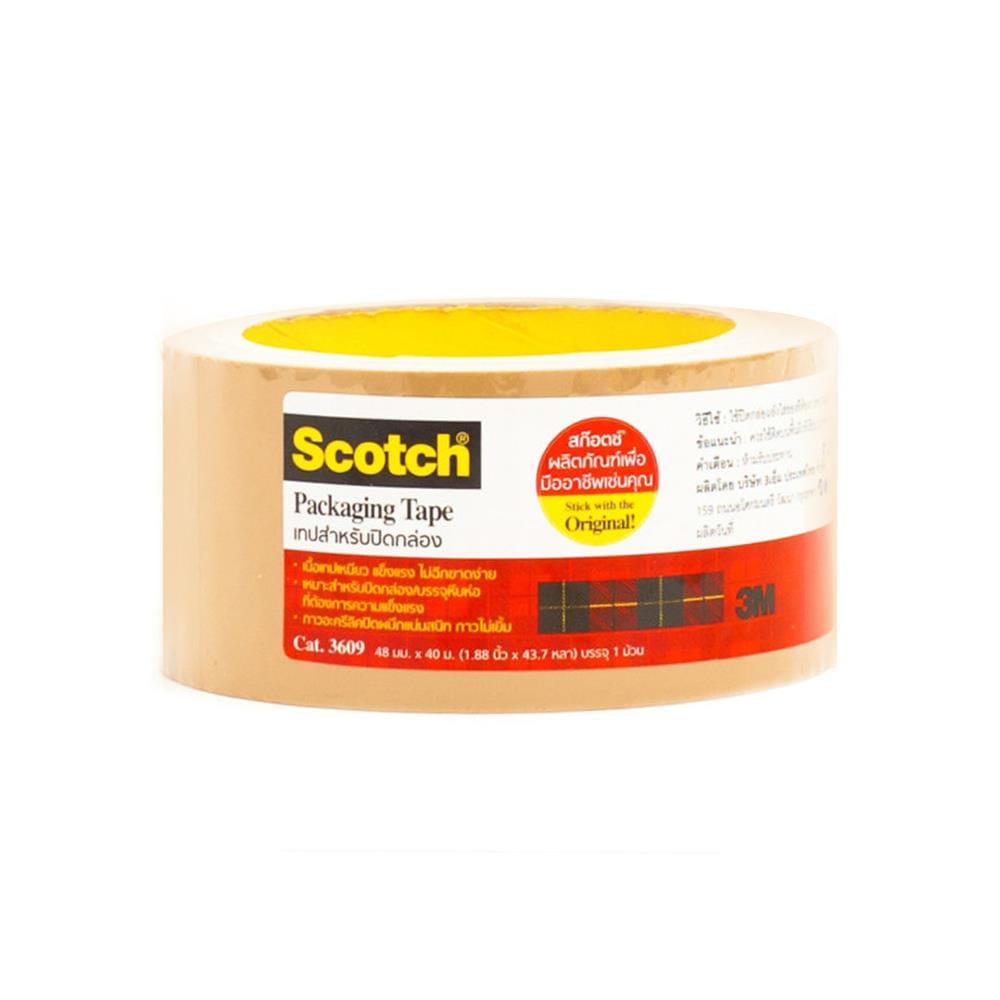 เทป OPP 3M SCOTH 2 นิ้วx40 หลา สีน้ำตาล