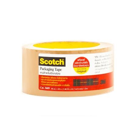 เทป OPP 3M SCOTH 2 นิ้วx40 หลา สีน้ำตาล